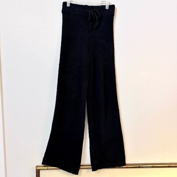 Thread & Supply Women's Wide Leg Pants Drawstring Stretch Waist Black Small - Picture 1 of 3